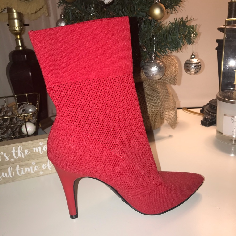 red sock boots